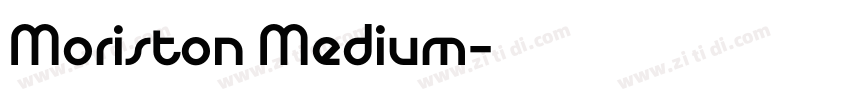 Moriston Medium字体转换